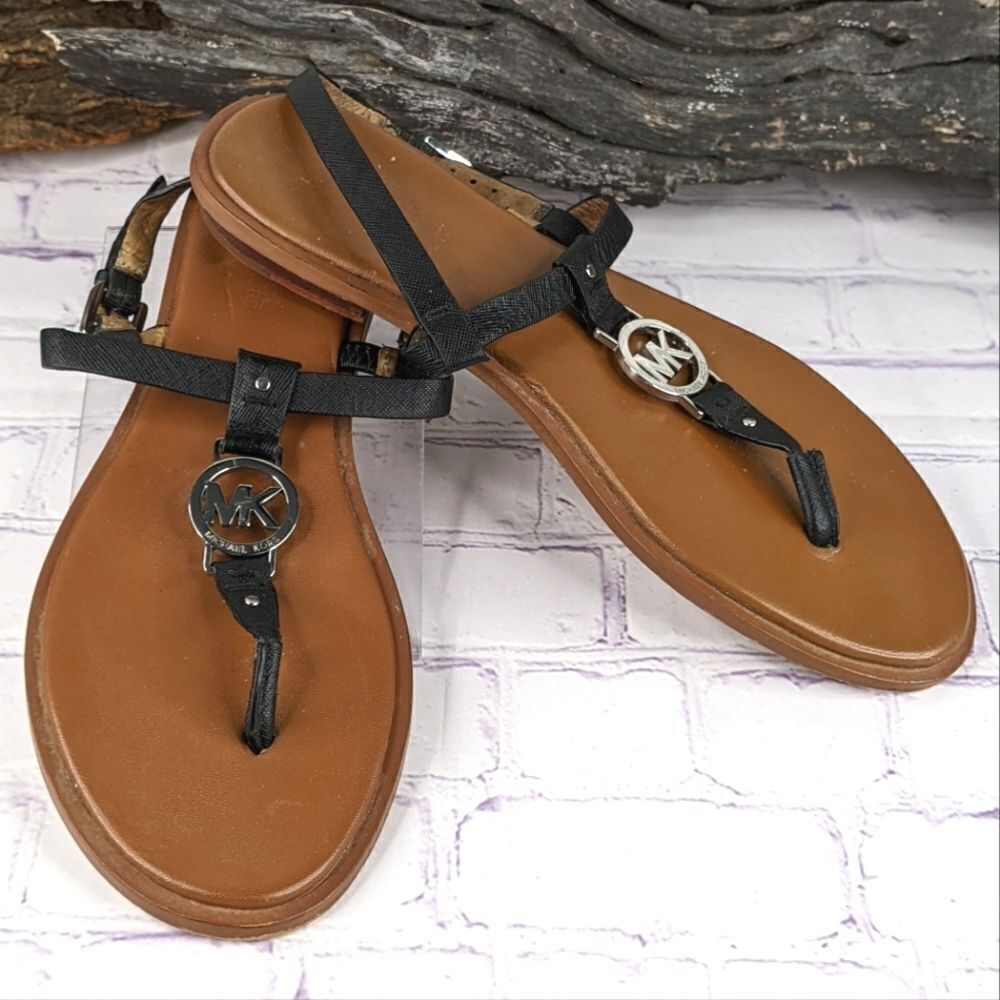 Michael Kors Sondra Logo Flat Sandals